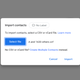 استيراد جهات الاتصال إلى جهات اتصال Google.